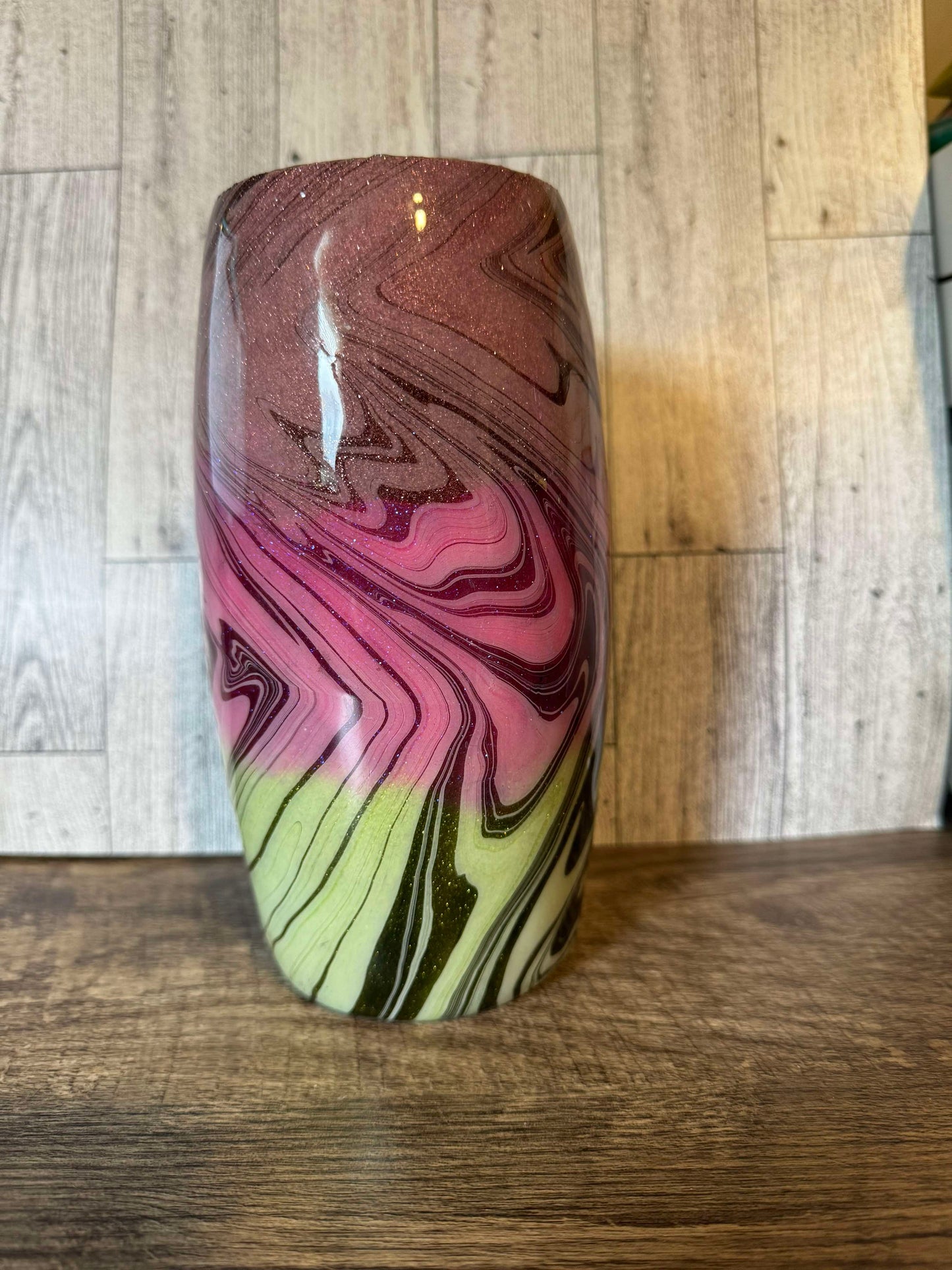 25oz hydro dipped stemless wine resin tumbler