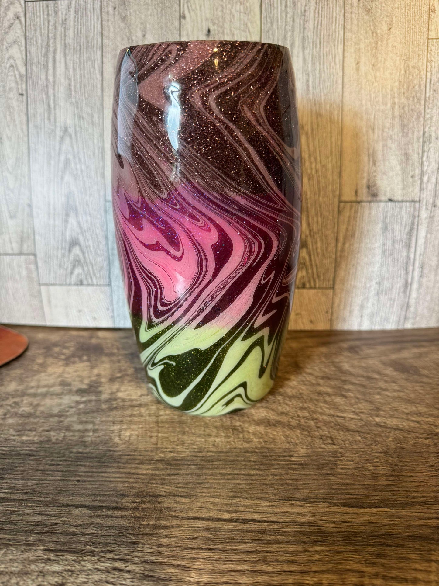 25oz hydro dipped stemless wine resin tumbler